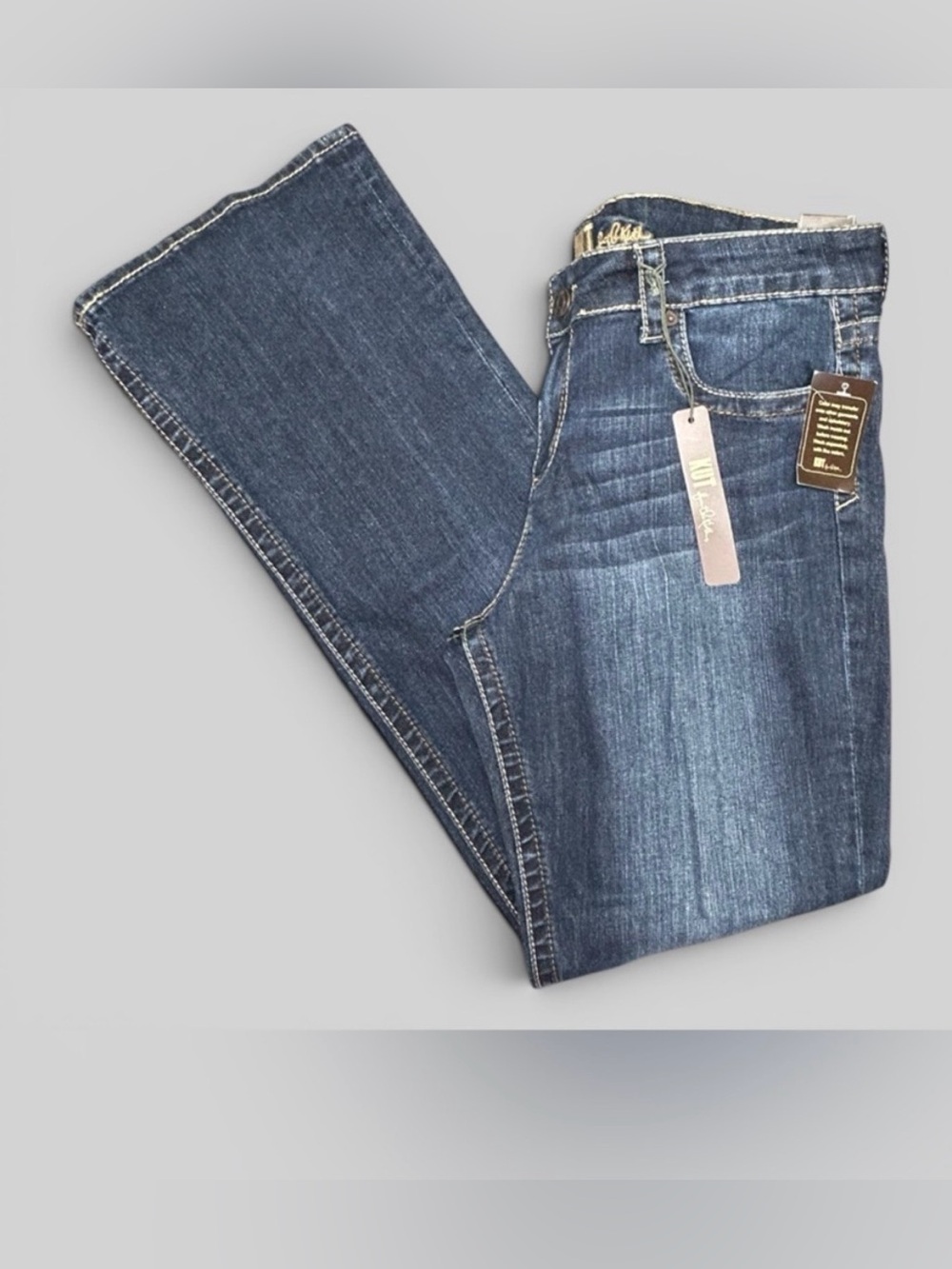 Kut From The Kloth Nicole High Rise Bootcut Jeans Dark Wash Size 14 NWT - Picture 7 of 7